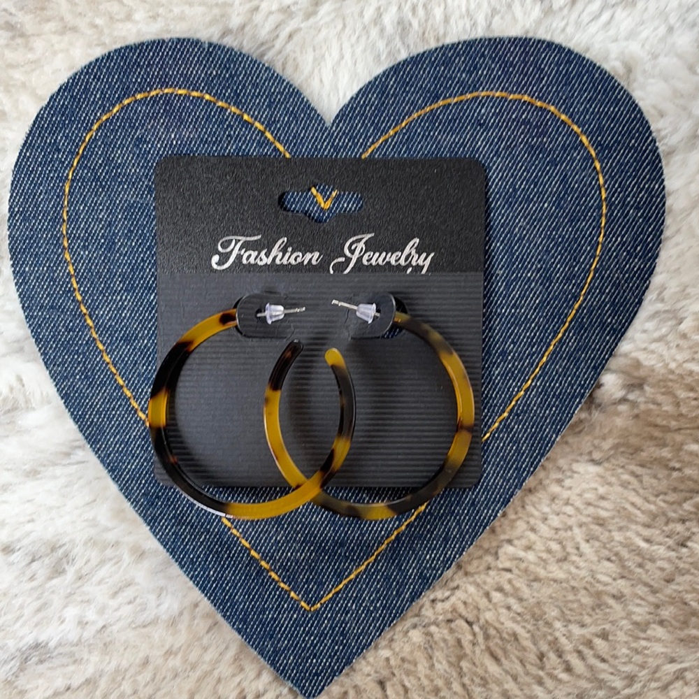 3/$10 Faux Tortoiseshell Earrings